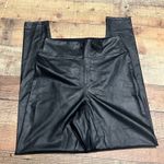 Aerie Offline by  NEW Women's Black Faux Leather Pull-On Leggings Sz L Real Luxe Photo 1