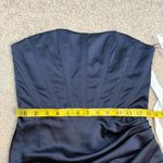 After Six  6888 Strapless Corset Satin Gown Midnight Navy Blue 2 Photo 6