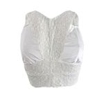 JENNI WHITE LACE RACERBACK BRALETTE Sz LG NWT Photo 2