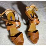 Ralph Lauren LIKE NEW‎  Collection Purple Label Brown Heels Size 8 Photo 3