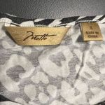 Motto Black & White Cheetah Print Tunic Flutter Sleeves Sz S Photo 5