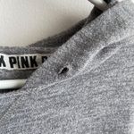 PINK - Victoria's Secret Victoria's Secret Pink Gray & Red Nebraska Hooded Long Sleeve Shirt Photo 7
