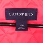Lands' End Lands’ End Women’s Waterproof Hot Pink Gray Hooded Zip-Up Jacket Photo 9