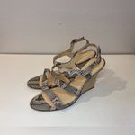 Kate Spade ‎ Snakeskin Pattern Wedges Sandals Size 7 B Photo 1