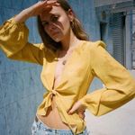 Realisation Par 💕💕 The Stevie Top ~ Sunflower Yellow Print XS Photo 2