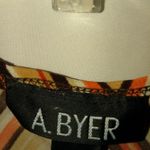 A Byer  M Orange Brown Striped Top Photo 1