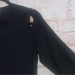 Sympli Black Jersey Knit Cutout Top Size 14 Photo 2