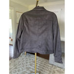 Philosophy  Soft Suede Moto Jacket Streetwear Soft Grunge Fall Autumn Winter Boho Photo 4