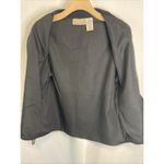 New Direction Vintage Jacket Size Medium Embroidered Button Up Black Gold Floral Photo 11