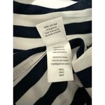 Rails $198  Collette Tie Neck Button Down Shirt - Navy Stripe - Medium Photo 6