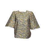 Sézane  Gabrielle Blouse, Jacquard Floral, FR36/US4 Photo 7