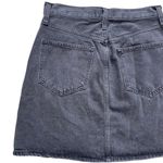 Madewell Women’s Rigid Denim High-Waist Straight Mini Skirt Size 25 Black Photo 7