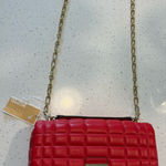 Michael Kors  Red Quilted Crossbody Bag Photo 0