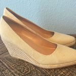 Women’s Beige Espadrille Wedge Heels Size 7.5 – Neutral Canvas Photo 0