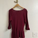 Torn By Ronny Kobo  Mauve "Kimberly" Peplum Knit Top Size Large Photo 2