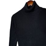 Lew Magram Vintage Silk Lurex Sparkle Turtleneck Sweater Black, size Medium Black Photo 1