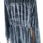 Tobi Navy  Plunging Velvet Romper / Size M Photo 11