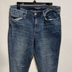 Levi's Signature by Levi Strauss Modern Skinny Jeans Women Blue Distressed Size 14 W32 Photo 5