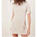 Reformation Banbrook Women’s Small Cream Short Sleeve Mini Dress A Line Photo 1