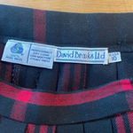 David Brooks Ltd gorgeous bl/red wool pleated skirt size 10 Red Photo 3