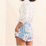 Anthropologie  FARM Rio Cotton high Waisted Shorts Romantic Bandanas NO BELT Sz L Photo 2