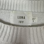 Luna Ivy Sweater Size Small 3D Multicolor Bows Cropped Novelty Crewneck Photo 3