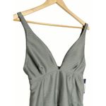 Rachel Roy Army Green Ribbed One Piece Plunge Swimsuit Size Large Photo 3