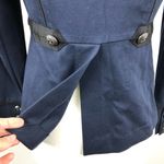 CAbi Navy Blue In the Band Jacket #3375 Stretch Classic Blazer Military Size XS Photo 9
