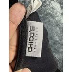 Chico's Travelers Black White Abstract 3/4 Sleeve Knit Top Size 1 (M) Photo 6