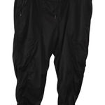 The North Face The‎  black womens gathered crop athletic pants tie waist  Size XL Photo 0