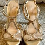 Gianni Bini Cute Gold Prom Heels Photo 0