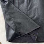 Milly Preston Pleated Vegan Leather Black Halter Top Medium $315 Photo 5