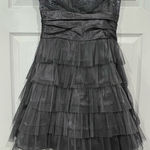 Masquerade 🎄 Platinum mini dress size 11/12 Photo 0