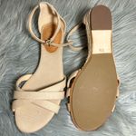 J.Crew  Marina Mini-Wedge Cross Straps Espadrilles Cream Sandals Size 5 1/2 Photo 7