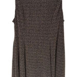 Torrid  Festive Midi‎ Dress Gold Metallic Sleeveless A-Line Pockets 2x Lined Photo 0