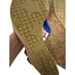 Jimmy Choo Women's Pela Blue Python Leather Cork Wedge Sandals size 38 Photo 7