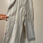 C.L.O.T.H.E.S Striped Linen Pants 54%linen 46%Rayon White Size XL Photo 2