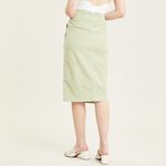 We The Free Free People  corduroy zip front high waisted pencil skirt pale green Photo 3
