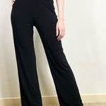 Dress Barn Y2k  Black High Waisted Stretchy Bootcut Wide Leg Pants Photo 0