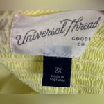 Universal Threads Universal Thread 2X Boho Cotton Sun Dress Yellow Tiered Maxi Dress Photo 5