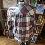 Eddie Bauer plaid cozy flannel XS boyfriend fit button down shirt Photo 1