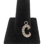 Chic Letter Silver Plated C Design Encrusted With Rhinestones Retro Pendant Photo 1