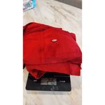 Chico's Chico’s Snow White Crushed Velvet Jacket Women’s size 2 Dark Red Button Photo 10