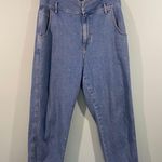 ZARA  Women Blue High Rise Barrel Leg Ankle Length Jeans Size 12 Photo 0