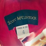 Scott McClintock corset top Renaissance embroidered strap silky material fit and Red Size 4 Photo 5