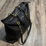 Tahari  Black Tote with Gold Accents Photo 4