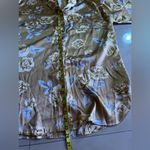 Victoria's Secret Vintage Victoria’s Secret Floral Long Sleeve Satin Nightshirt Gold Gray Size L Photo 8