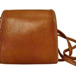 Hobo International RARE Vintage Tan Brown Leather Mini Pouch Crossbody Bag Photo 2