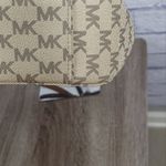 Michael Kors Purse Bag Gold Center Stripe Crossbody Purse Photo 11