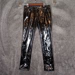 Tripp NYC  Vinyl Skinny Pants  Mid Rise Goth Party Emo Punk Womens 30 Photo 2